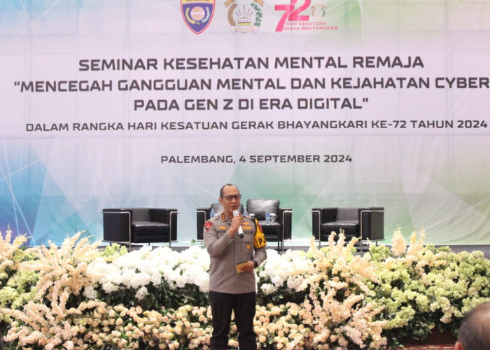 Tetap Waras di Era Digital, Polda Sumsel Helat Seminar Kesehatan Mental Remaja, Antisipasi Kejahatan Siber