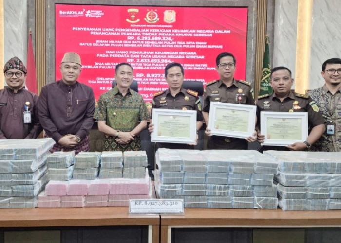 Sukses Pulihkan Uang Negara Rp8,9 Miliar, Ratu Dewa Apresiasi Kinerja Kejari Palembang