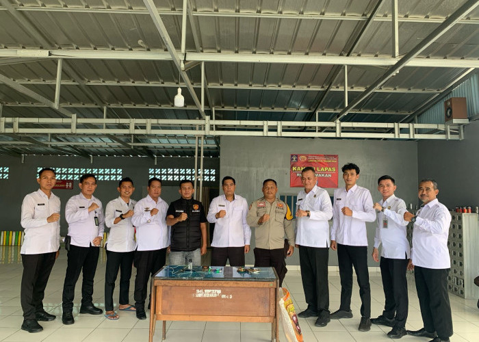 Tekankan Komitmen Berantas Barang Terlarang, Lapas Tanjung Raja Ogan Ilir Gelar Razia Gabungan