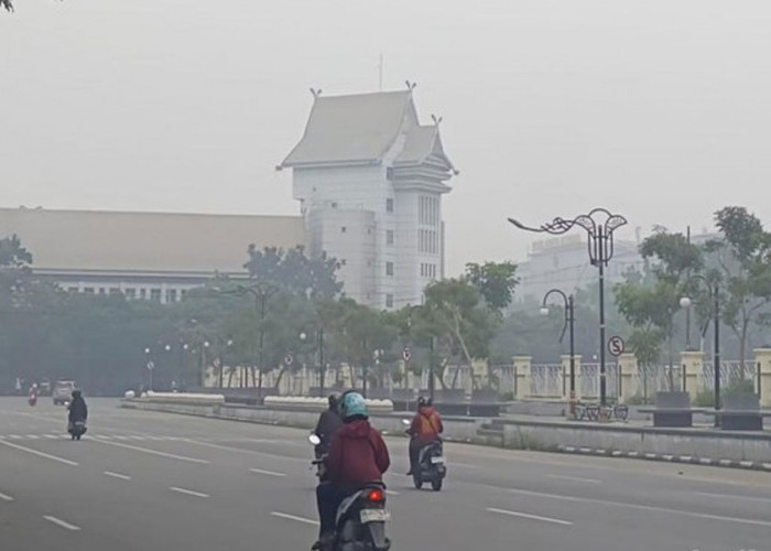Diguyur Hujan, Kabut Asap di Pekanbaru Makin Pekat