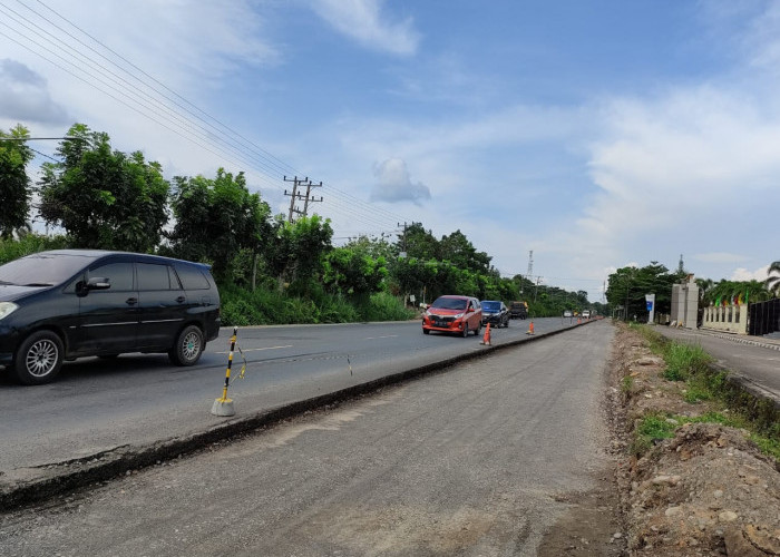 Jalan Lingkar Prabumulih Mulus, Jalan Jenderal Sudirman Diperlebar