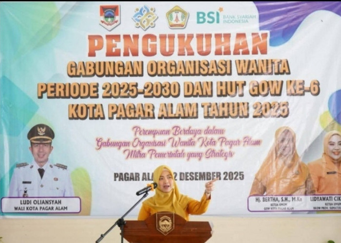 GOW Pagar Alam Periode 2025–2030 Resmi Dilantik, Hj. Bertha Jadi Ketua