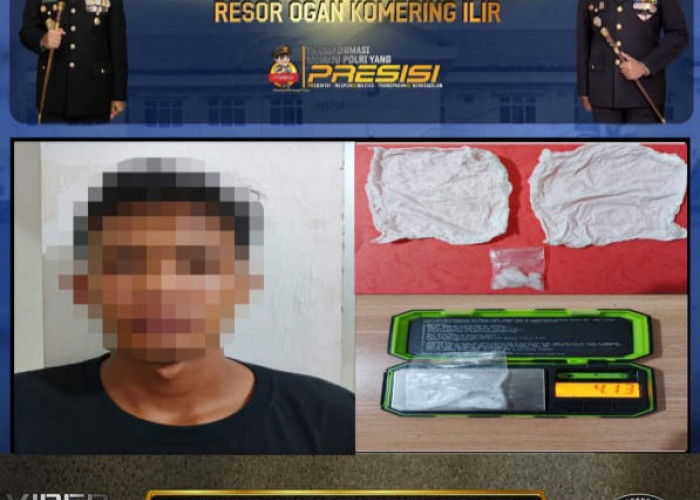 Informasi Warga Antarkan Polisi ke Pengedar Sabu Muda di Desa Lubuk Seberuk OKI, 4,13 Gram Disita