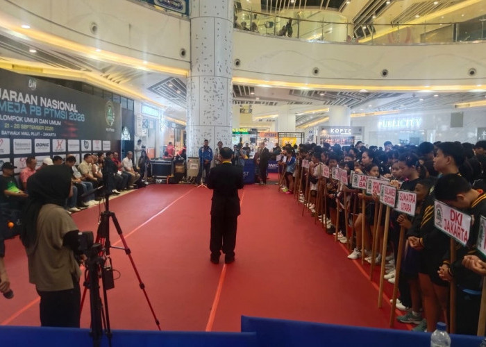 Dibuka Ketum PB PTMSI, Pembukaan Kejurnas Tenis Meja Dihadiri Waketum KONI Pusat
