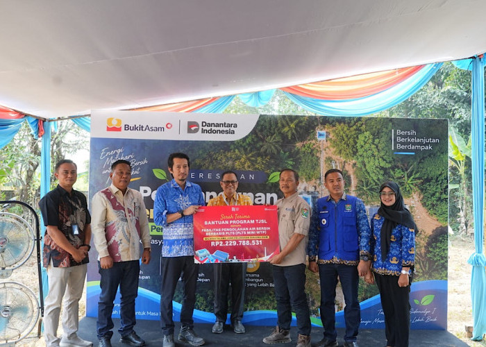 PTBA Hadirkan Akses Air Berbasis Energi Surya bagi Warga Talang Jawa Sidomulyo I