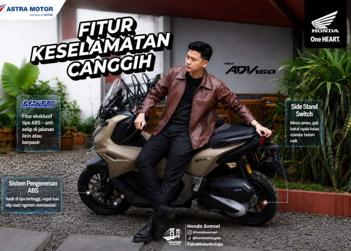 New Honda ADV160 Tawarkan Fitur Keselamatan Modern: ABS, HSTC hingga Side Stand Switch Jadi Andalan
