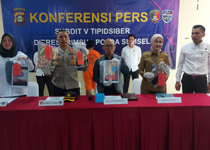 Pria Asal Palembang Ditangkap Siber Polda Sumsel, Tega Lakukan Hal Ini ke Keponakan Sendiri