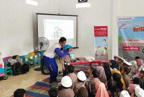 Peringat Hari Anak Nasional, Astra Motor Sumsel Edukasi #Cari_Aman Sejak Dini