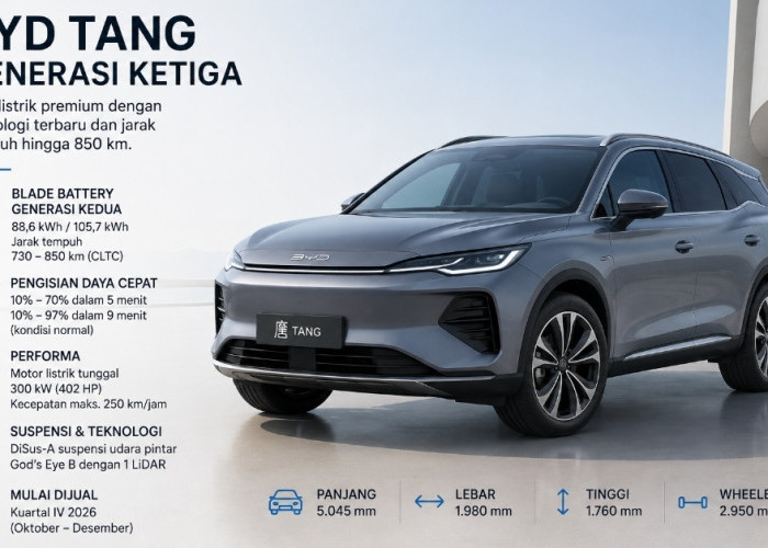 BYD Pamer Tang Generasi Baru, Baterai 10-70 Persen Diklaim Cuma 5 Menit, Begini Spesifikasinya