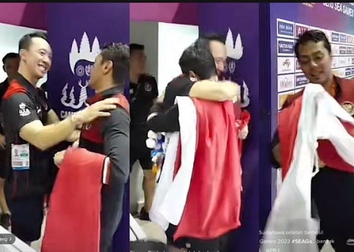 HARU BANGET! Siman Bolak Balik Nangis Peluk Pelatihnya Setelah Raih Emas SEA Games Renang Buat Indonesia  