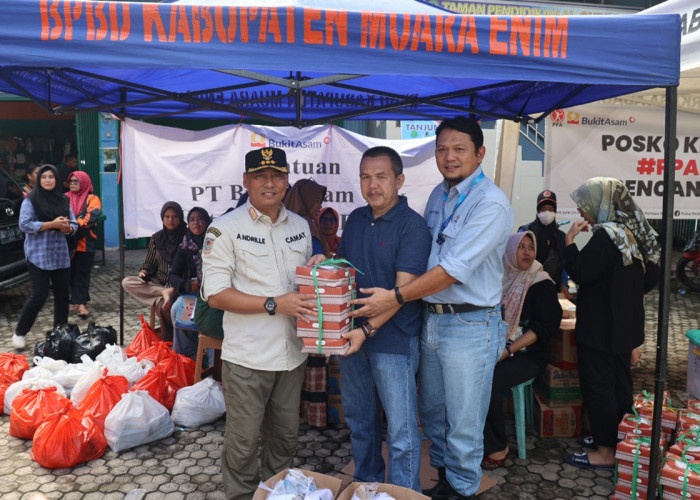 PT Bukit Asam Sigap Salurkan Bantuan untuk Korban Banjir di Lawang Kidul