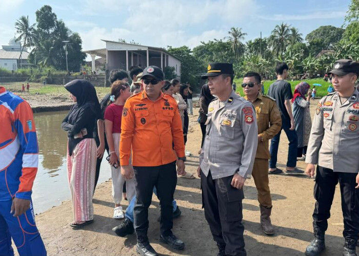 Seorang Pelajar Diduga Tenggelam di Sungai Ogan, Tim Gabungan Polsek dan BPBD Lakukan Pencarian