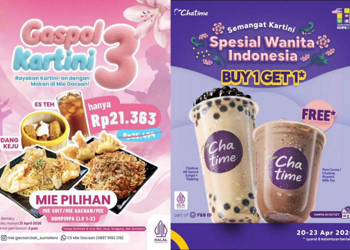 10 Promo Makanan Khusus Hari Kartini 21 April 2026, Makan Enak untuk Rayakan Momen Spesial  