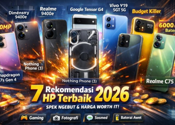 7 Rekomendasi HP Terbaik 2026: Spek Kencang, Harga Worth It untuk Aktivitas Sehari-hari