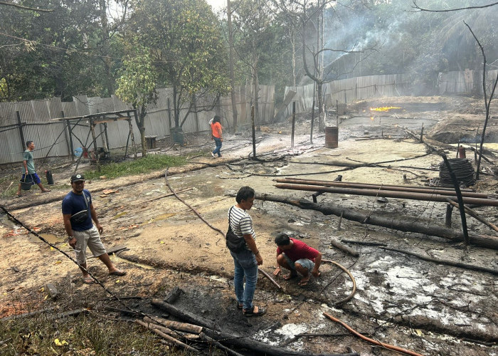 Sumur Minyak Ilegal di Bayung Lencir Muba Kembali Terbakar, Lima Orang Alami Luka Bakar