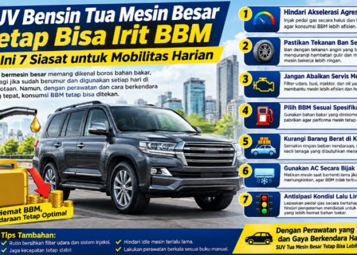 SUV Bensin Tua Mesin Besar Tetap Bisa Irit BBM, Ini 7 Siasat untuk Mobilitas Harian