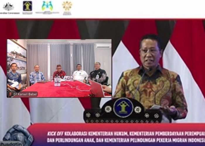 Kanwil Kemenkum Babel Perkuat Sinergi Lintas Kementerian untuk Pelindungan Pekerja Migran, Perempuan, dan Anak