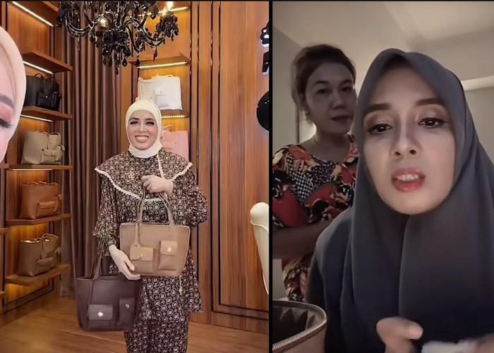 Melda Safitri Kagok Pratekan Cara Jualan Cabe di Pasar, Kini Jualan Tas Mahal Shella Saukia 