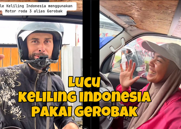 Bule Keliling Indonesia Pakai Motor Roda 3 Bikin Mimi Campervan Girl Geleng-geleng Kepala