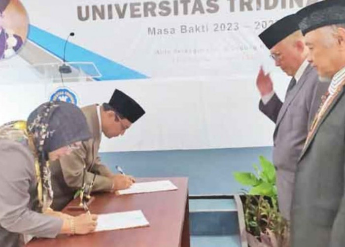 Prof Dr Ir H Edizal AE MS Resmi Jabat Rektor Universitas Tridinanti Palembang