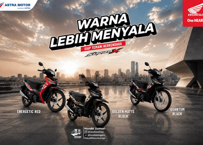 Honda Supra X Tampil Lebih Menyala, Astra Motor Sumsel Hadirkan Pilihan Warna Baru untuk Konsumen