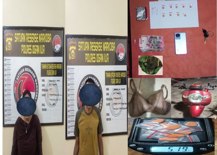 Bawa Ekstasi Saat Pesta Malam OM Rajawali di Lubuk Sakti, Satres Narkoba Polres OI Amankan Sepasang Kekasih