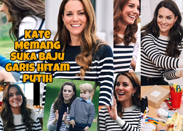 Penampakan Kate Middleton Disebut Hasil AI? Netizen Tunjukkan Baju Garis-garis di Banyak Momen Putri Inggris