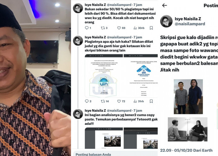 Mahasiswa UIN Raden Fatah Palembang Diduga Plagiat Skripsi UIN Syarif Hidayatullah, Begini Kata Dekan 