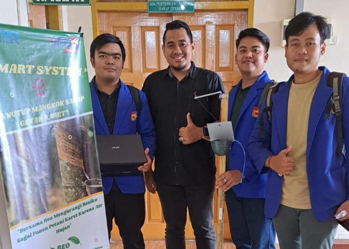 Tim Inovator Center UBD Palembang Hasilkan Smart System Penutup Mangkok Sadap Getah Karet
