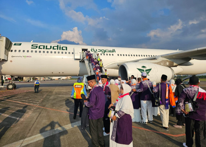 Pemberangkatan Gelombang Pertama Usai, Embarkasi Palembang Telah Berangkatkan 4.059 Jemaah Haji
