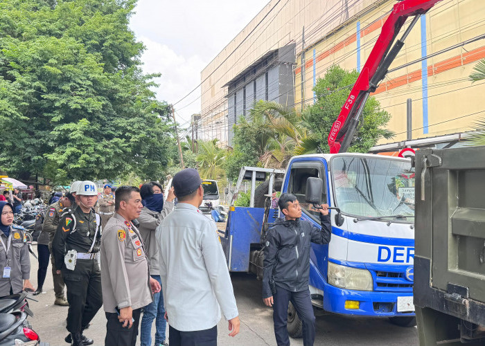 Diduga Adanya Pelanggaran Lahan Parkir, Petugas Gabungan Tertibkan Kendaraan Seputaran PS Mall