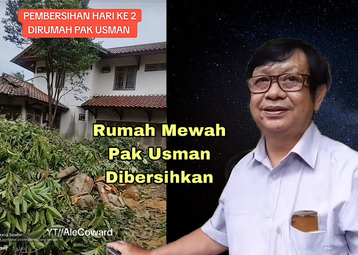 Rumah Pak Usman Akhirnya Dibersihkan Keluarganya, Konten Kreator Bersatu Pantau dari Luar Pagar 