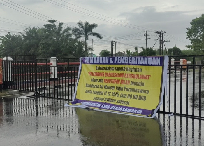Warga Diimbau Waspadai Penutupan Jalan untuk Acara 'Palembang Darussalam Bersholawat' di Jakabaring