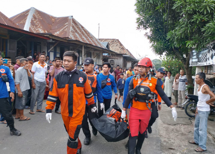 Penjual Telur yang Hilang di Sungai Tanjung Raja Ogan Ilir Ditemukan Setelah 43 Jam Tenggelam