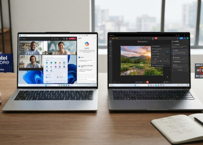 Intel Core Ultra atau AMD Ryzen AI? Jangan Salah Pilih, Ini Perbandingan Laptop AI yang Paling Layak Dibeli