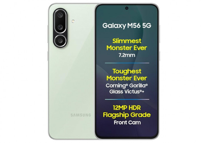 Harga Samsung Galaxy M56 di Indonesia, Pilihan HP Baterai Jumbo 7000 mAh! Ini Spesifikasi Lengkapnya