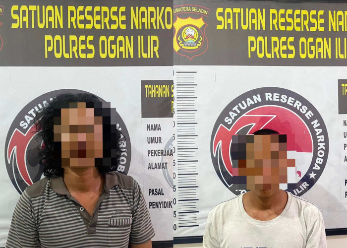 Satres Narkoba Polres Ogan Ilir Lagi-Lagi Tangkap 2 Pengedar Barang Haram, Konsisten Berantas Narkotika
