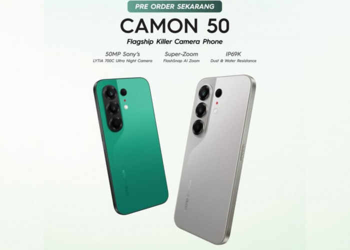 Buruan Pre Order Tecno Camon 50: Smartphone dengan Kamera Sensor Sony LYTIA 700C dan Teknologi AI LightMaster