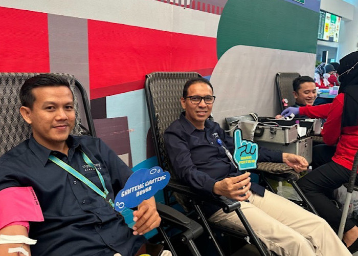Rangkaian HUT ke-2 PT Angkasa Pura Indonesia, Bandara SMB II Gelar ‘InJourney Airport Blood Donor Day’