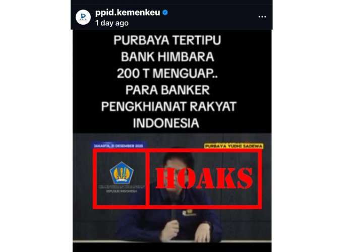 Kemenkeu Tegaskan Hoaks Isu Menkeu Purbaya Tertipu Bank Himbara