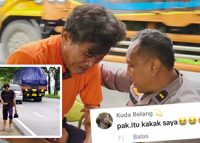 Alhamdulillah, Zulkanain Pria Stroke Jalan Kaki Sidoarjo ke Palembang Dikenali Adik Kandungnya di Malaysia