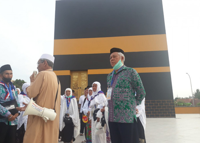 Sebelum Berangkat, JCH Kloter 6 Dibekali Manasik Haji di Asrama Haji Palembang