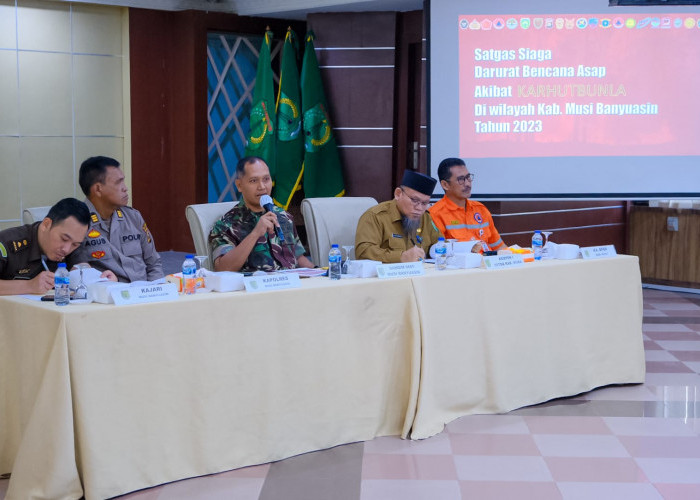 Simak, Sinergitas Pemkab Muba, TNI-Polri Antisipasi Darurat Karhutla 2023