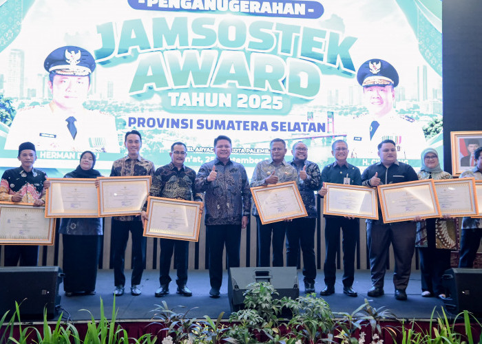 Dorong Perlindungan Pekerja Berkelanjutan, Pemprov Sumsel dan BPJS Ketenagakerjaan Gelar Jamsostek Award