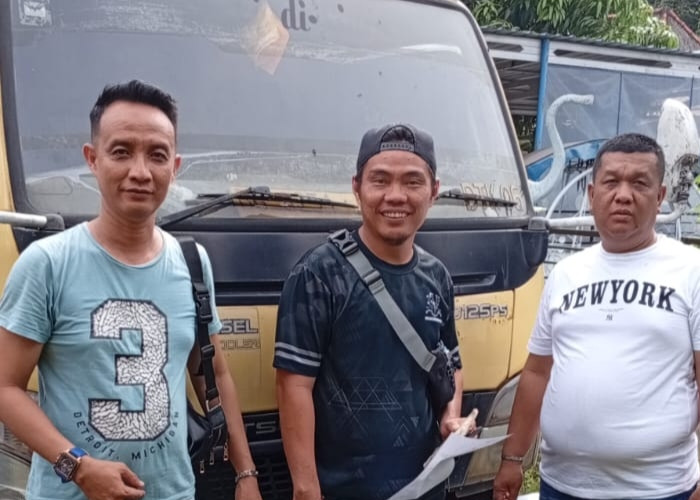 Mobil Truk yang Tabrak Lari Pemotor Hingga Meninggal di Jalintim Ogan Ilir Kini Diamankan Sat Lantas