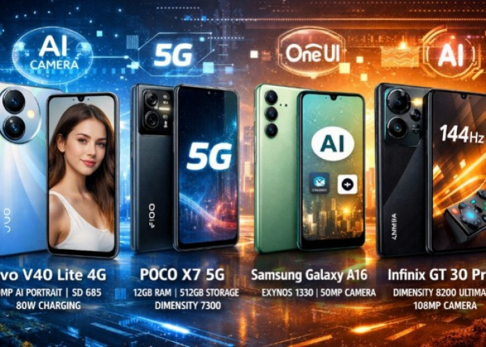 Rekomendasi HP AI Terbaik 2026 Harga Rp3 Jutaan, Spesifikasi Lengkap dan Fitur Pintar Unggulan