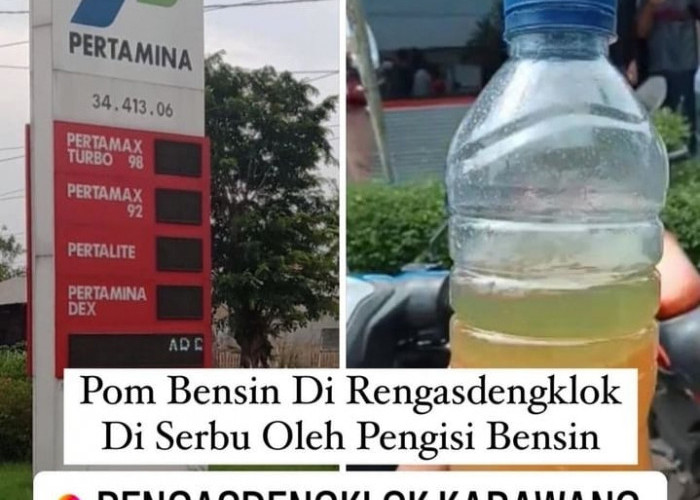 Waspada Pertalite Bercampur Air, Terjadi di Karawang Jawa Barat, Pertamina Minta Maaf