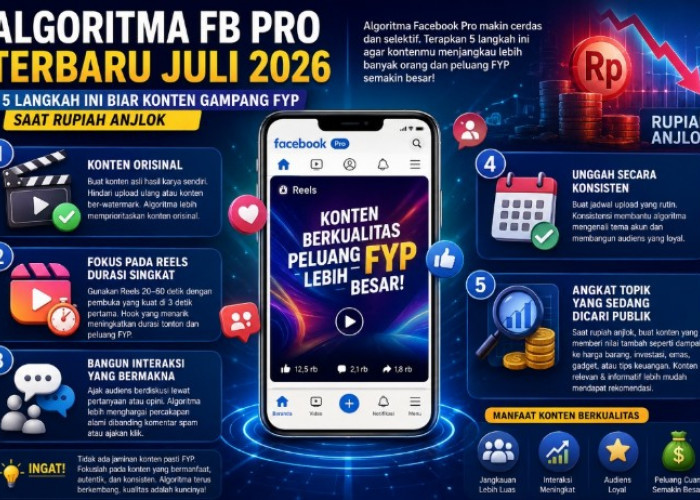 Algoritma FB Pro Terbaru Juli 2026: Terapkan 5 Langkah Ini agar Konten Lebih Mudah FYP Meski Persaingan Ketat