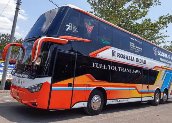 PO Rosalia Indah Rilis Bus Double Deckker Baru Hasil Duet dengan Laksana, Siap Bikin Penumpang Nyaman Maksimal