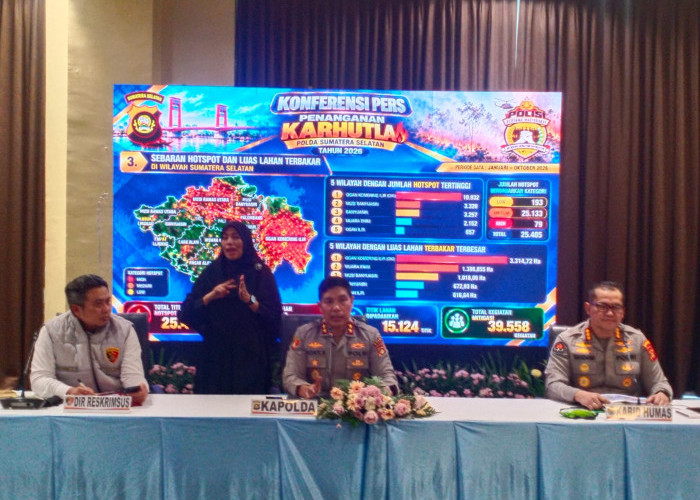 Polda Sumsel Tetapkan 52 Tersangka Karhutla Termasuk PT RHS, Pemeriksaan 16 Korporasi Naik Tahap Sidik